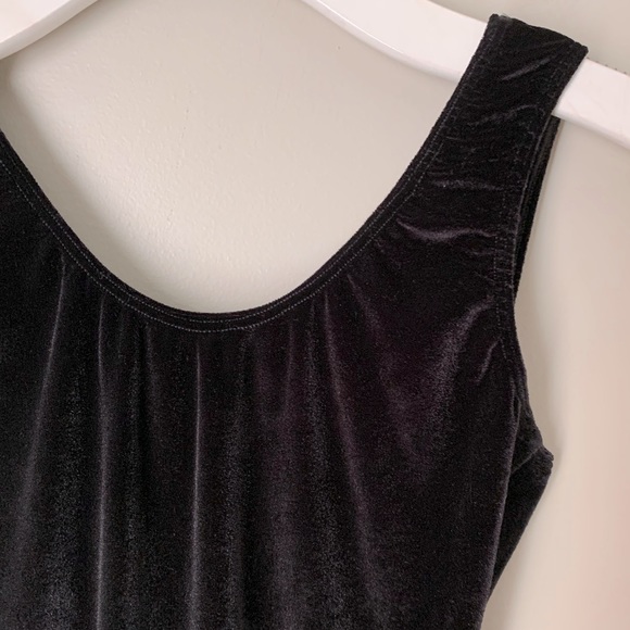 American Apparel size XS scoop back velvet dress NWT - Picture 8 of 11
